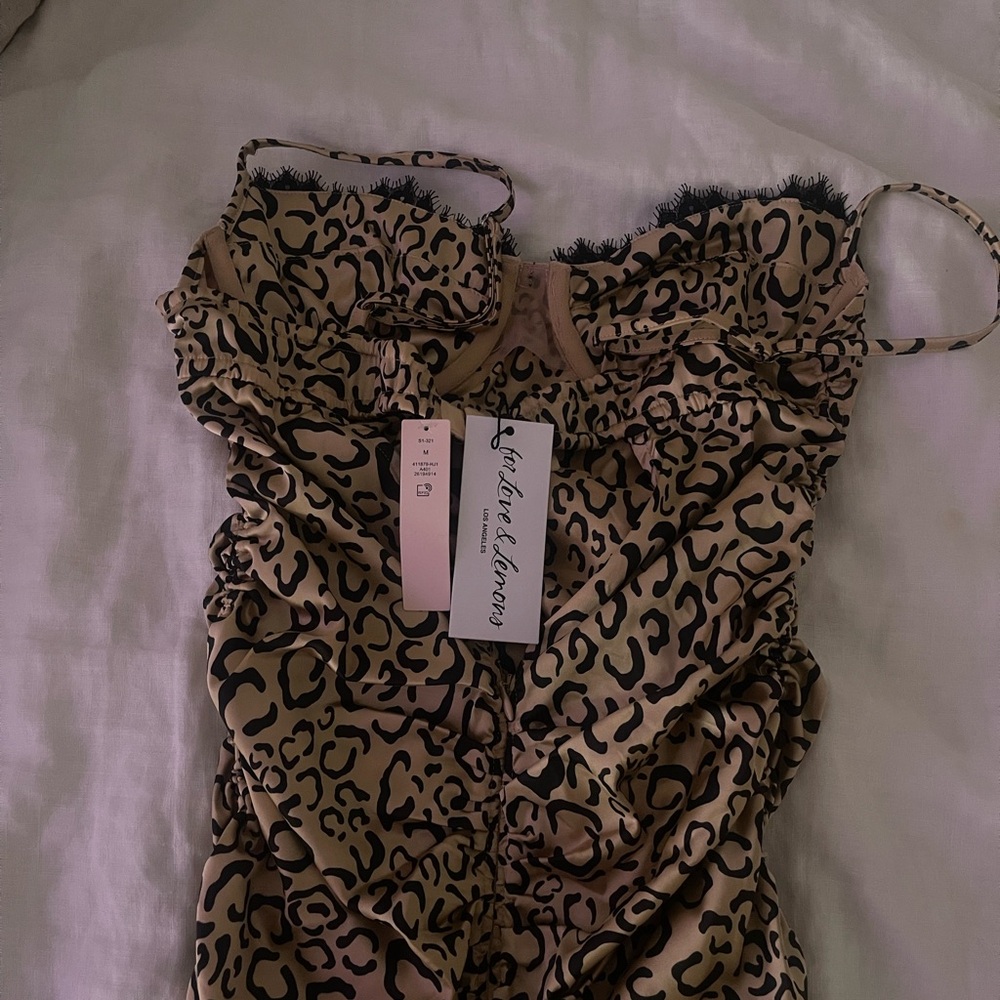 For Love And Lemons Leopard Print Mini Dress - Picture 9 of 9